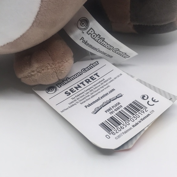 Pokémon Center Sentret Plush Sitting NWT - Picture 5 of 7